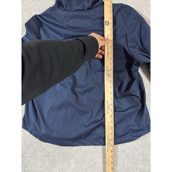 Save The Duck USA FEBA HOODED JACKET Navy Blue/Light Grey‎ Large Euc W/ Bag - Picture 12 of 13